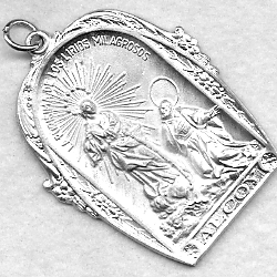 Medalla Virgen de los lirios