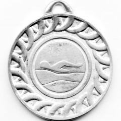 medalla deportiva natacion